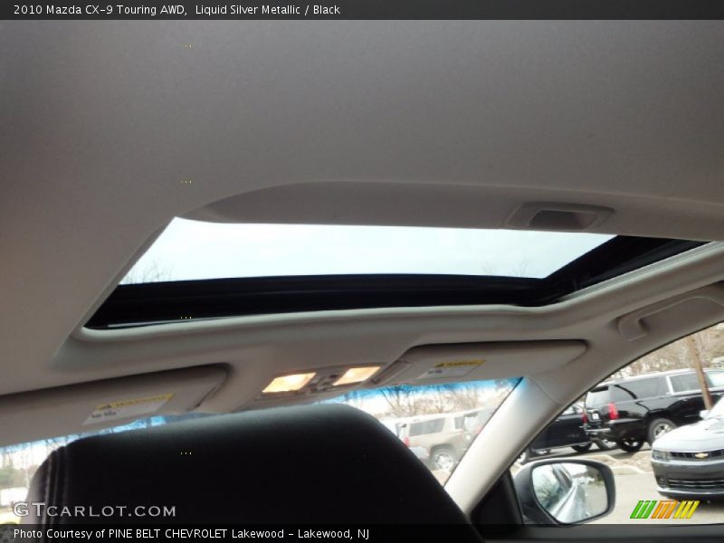 Liquid Silver Metallic / Black 2010 Mazda CX-9 Touring AWD