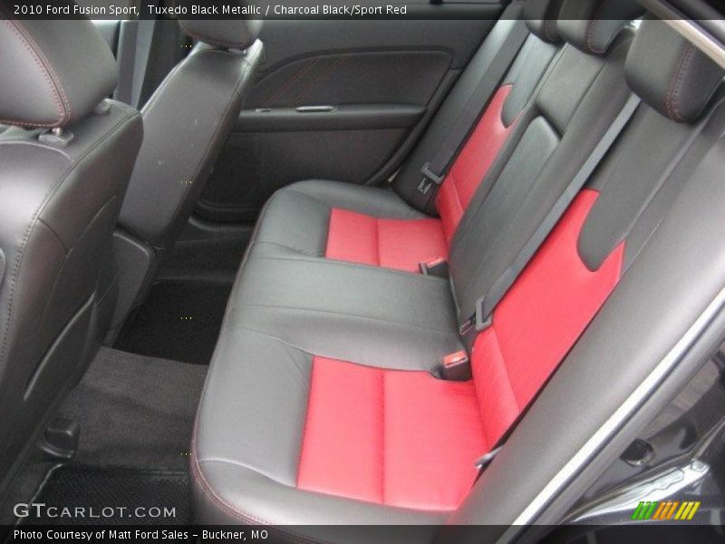 Tuxedo Black Metallic / Charcoal Black/Sport Red 2010 Ford Fusion Sport
