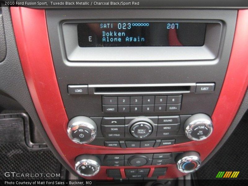 Tuxedo Black Metallic / Charcoal Black/Sport Red 2010 Ford Fusion Sport
