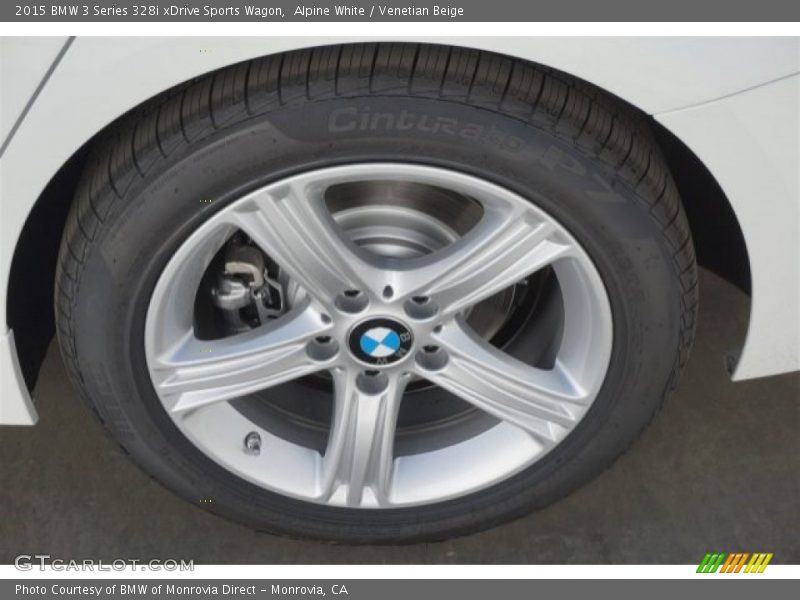 Alpine White / Venetian Beige 2015 BMW 3 Series 328i xDrive Sports Wagon