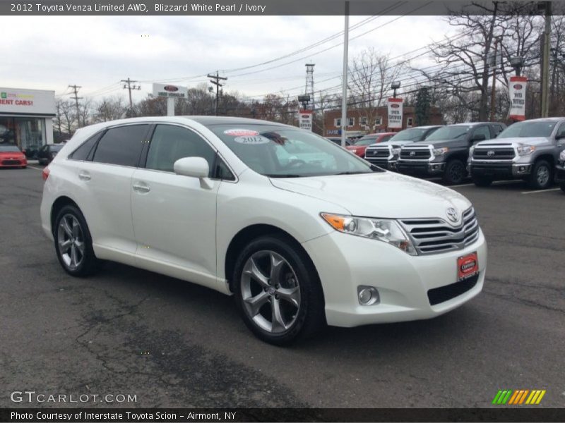 Blizzard White Pearl / Ivory 2012 Toyota Venza Limited AWD