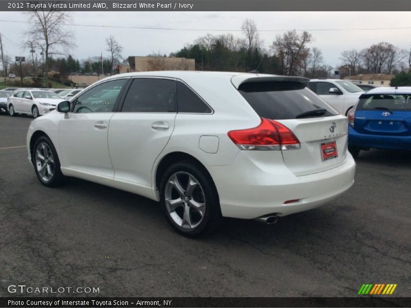 Blizzard White Pearl / Ivory 2012 Toyota Venza Limited AWD