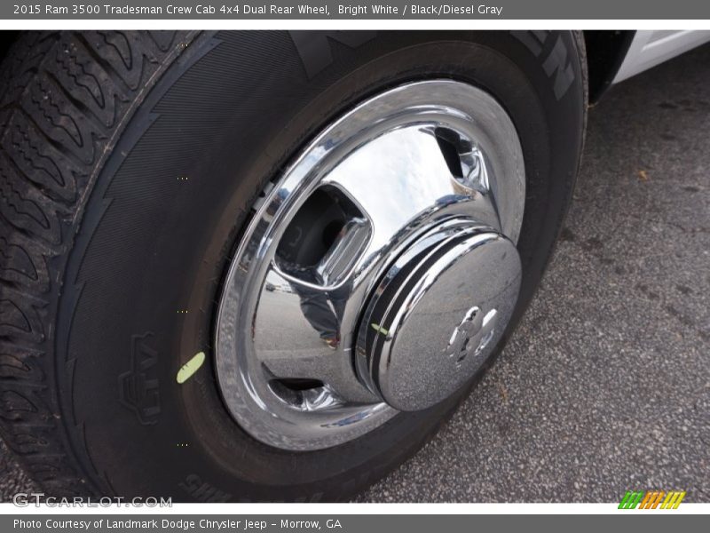 Bright White / Black/Diesel Gray 2015 Ram 3500 Tradesman Crew Cab 4x4 Dual Rear Wheel