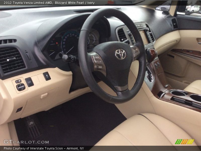 Blizzard White Pearl / Ivory 2012 Toyota Venza Limited AWD