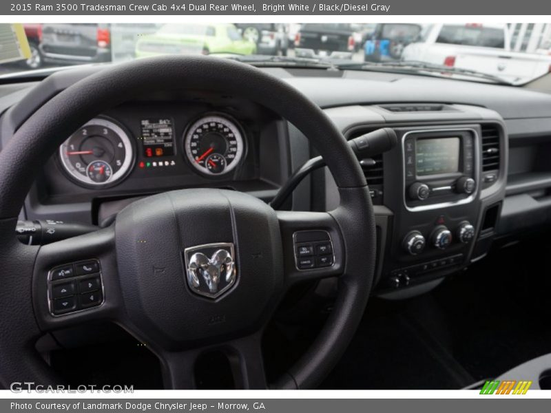 Bright White / Black/Diesel Gray 2015 Ram 3500 Tradesman Crew Cab 4x4 Dual Rear Wheel