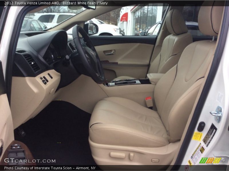 Blizzard White Pearl / Ivory 2012 Toyota Venza Limited AWD
