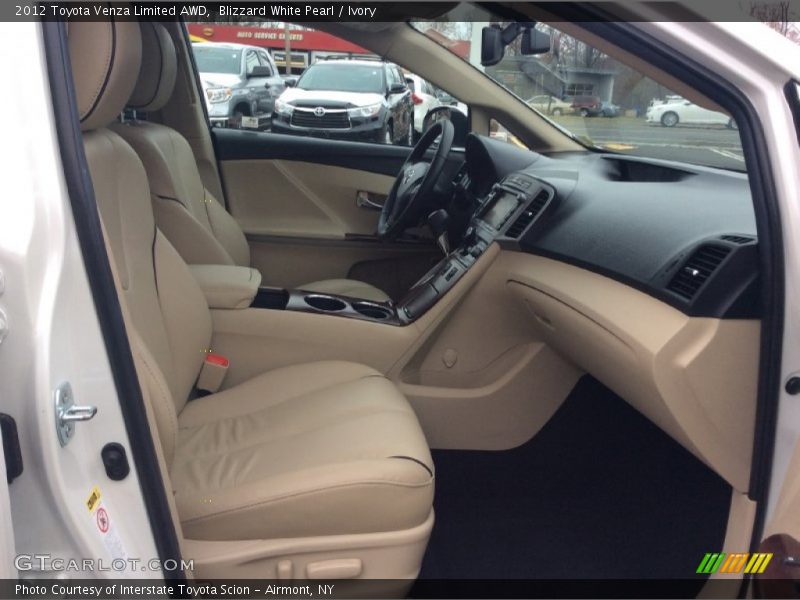 Blizzard White Pearl / Ivory 2012 Toyota Venza Limited AWD