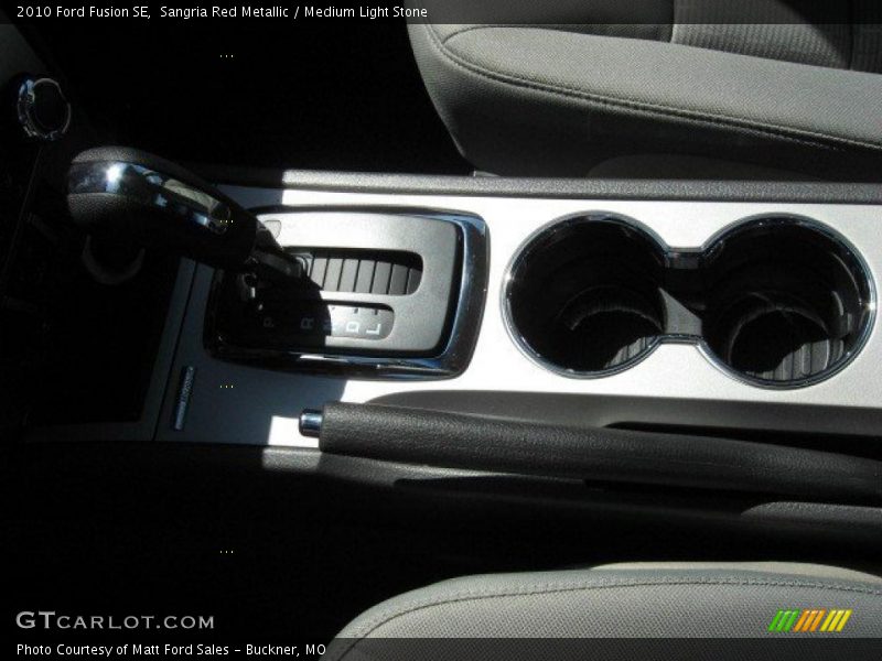 Sangria Red Metallic / Medium Light Stone 2010 Ford Fusion SE