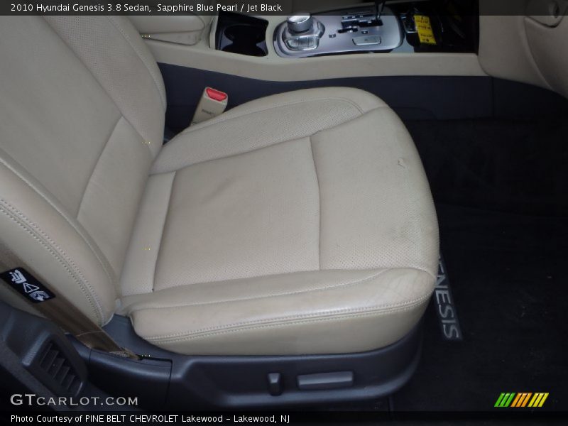 Sapphire Blue Pearl / Jet Black 2010 Hyundai Genesis 3.8 Sedan