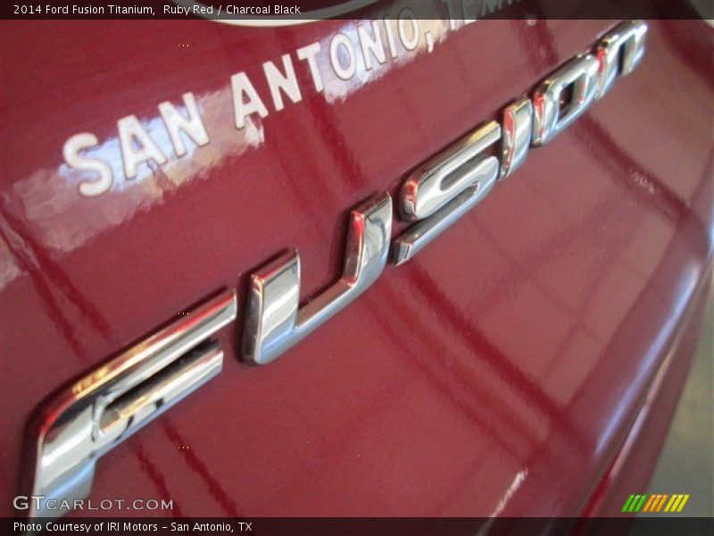 Ruby Red / Charcoal Black 2014 Ford Fusion Titanium