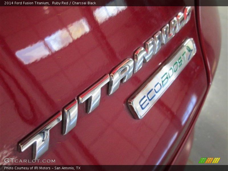Ruby Red / Charcoal Black 2014 Ford Fusion Titanium