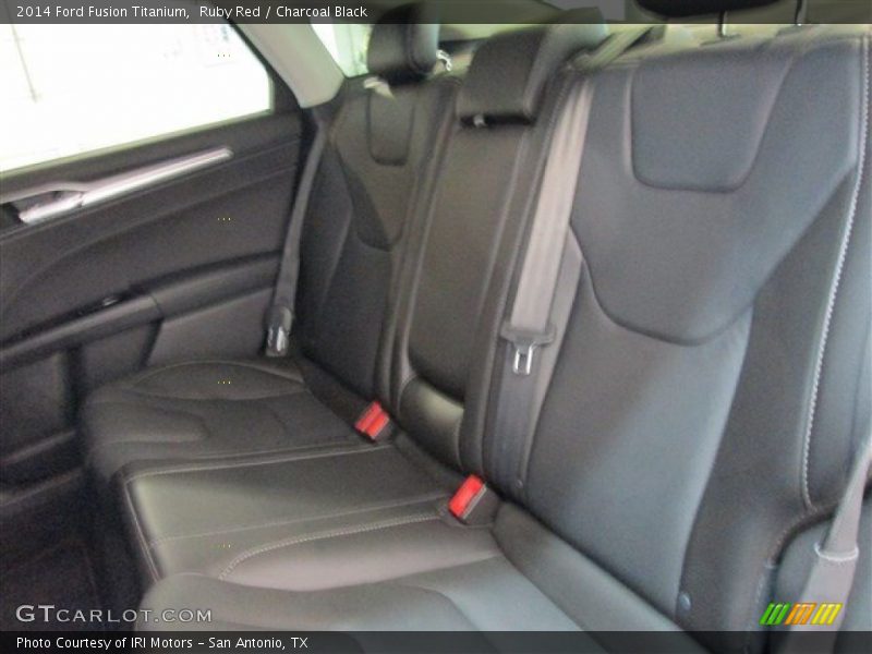 Ruby Red / Charcoal Black 2014 Ford Fusion Titanium