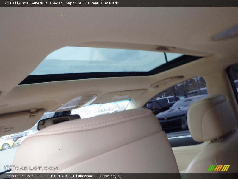 Sapphire Blue Pearl / Jet Black 2010 Hyundai Genesis 3.8 Sedan