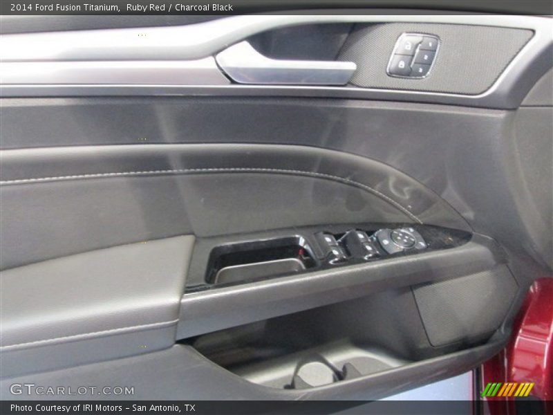 Ruby Red / Charcoal Black 2014 Ford Fusion Titanium