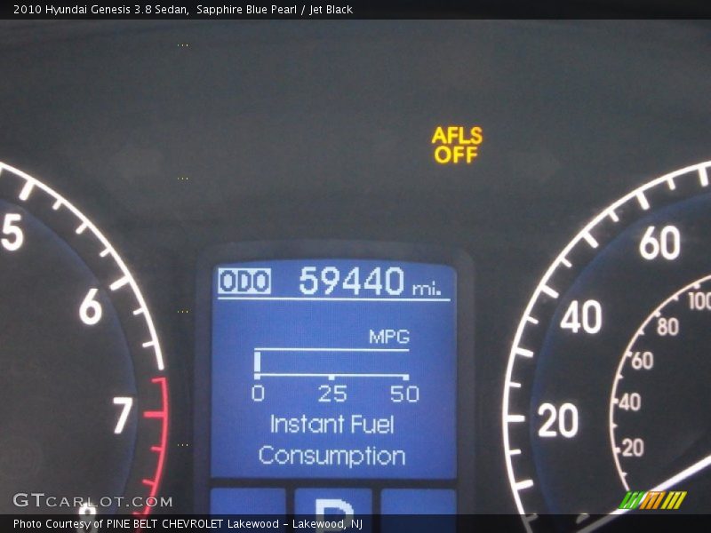 Sapphire Blue Pearl / Jet Black 2010 Hyundai Genesis 3.8 Sedan