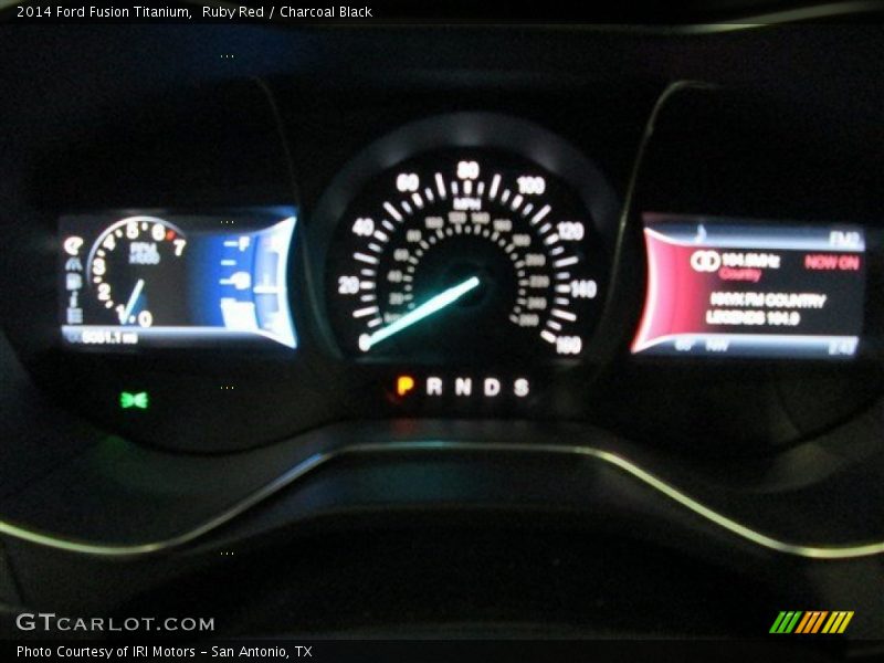 Ruby Red / Charcoal Black 2014 Ford Fusion Titanium