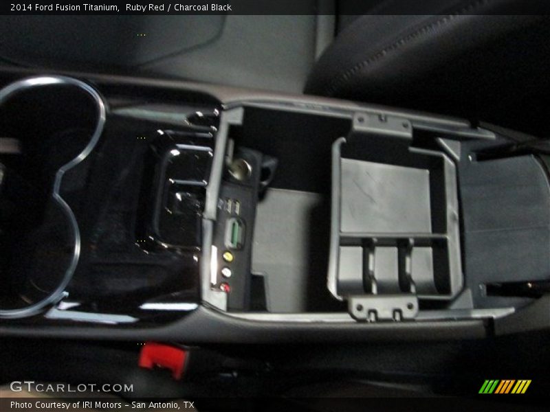Ruby Red / Charcoal Black 2014 Ford Fusion Titanium