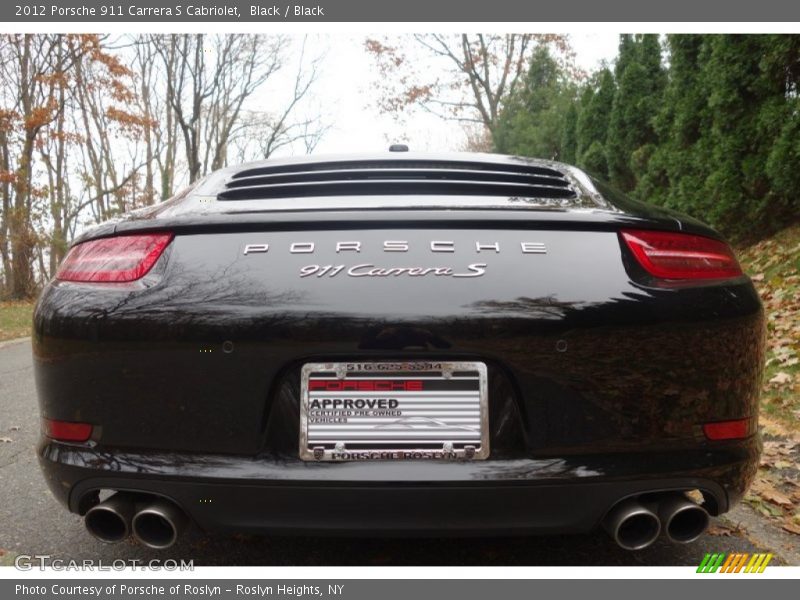 Black / Black 2012 Porsche 911 Carrera S Cabriolet