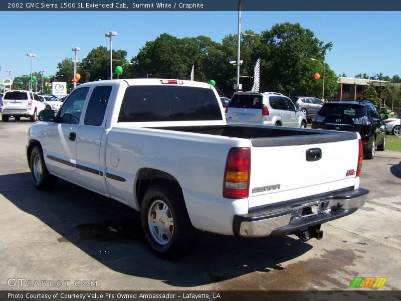 Summit White / Graphite 2002 GMC Sierra 1500 SL Extended Cab