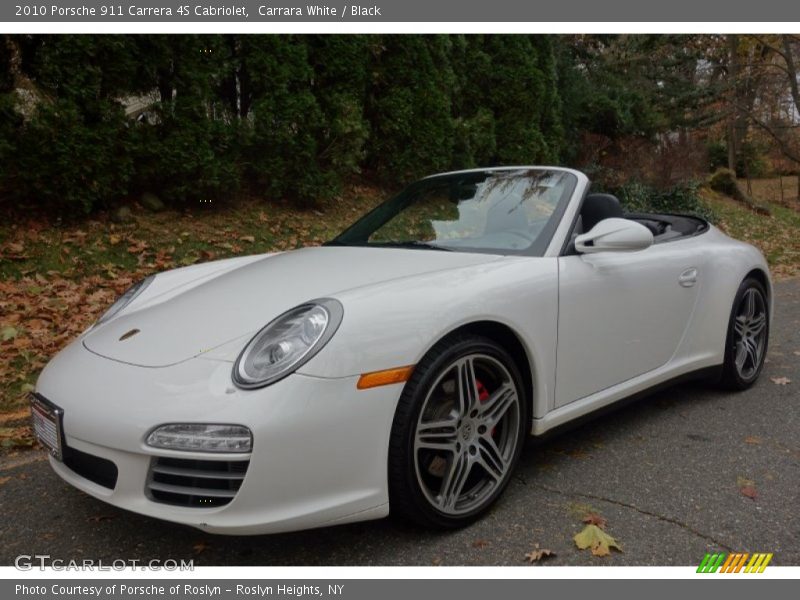 Carrara White / Black 2010 Porsche 911 Carrera 4S Cabriolet