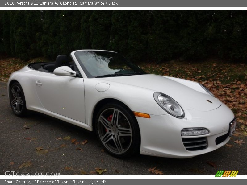 Carrara White / Black 2010 Porsche 911 Carrera 4S Cabriolet