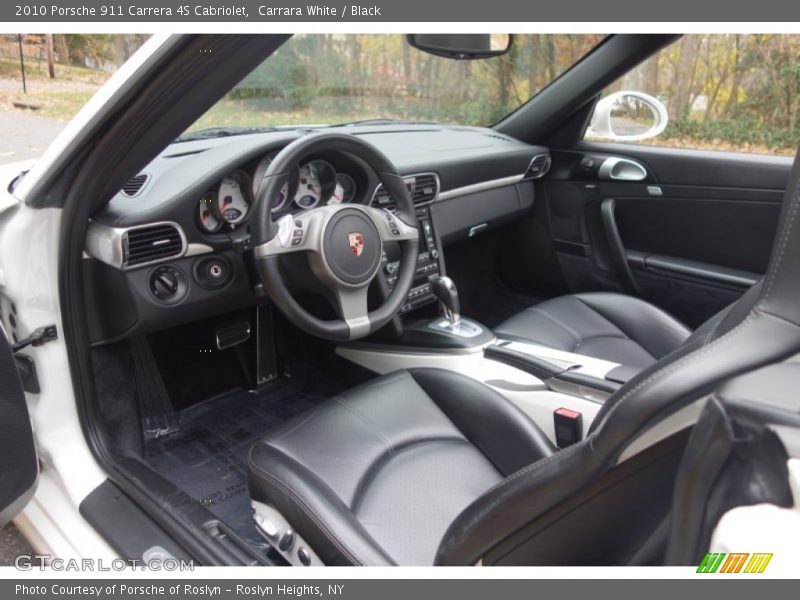 Carrara White / Black 2010 Porsche 911 Carrera 4S Cabriolet