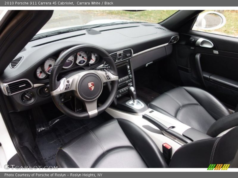 Carrara White / Black 2010 Porsche 911 Carrera 4S Cabriolet