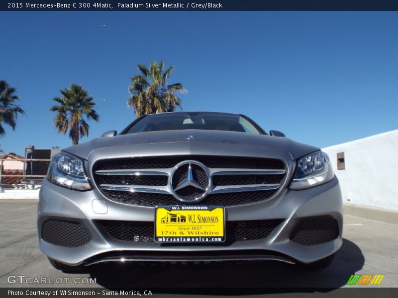 Paladium Silver Metallic / Grey/Black 2015 Mercedes-Benz C 300 4Matic