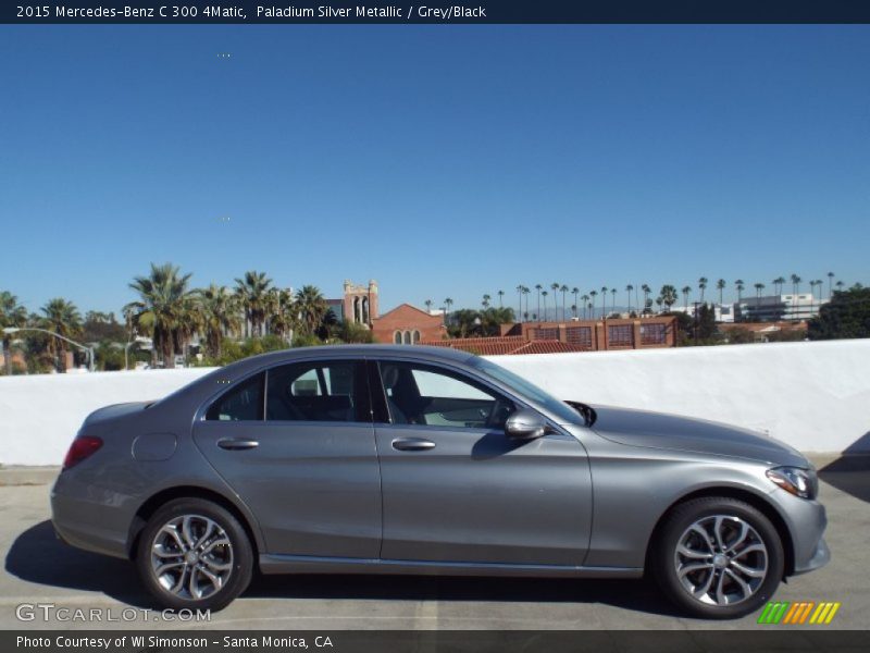 Paladium Silver Metallic / Grey/Black 2015 Mercedes-Benz C 300 4Matic