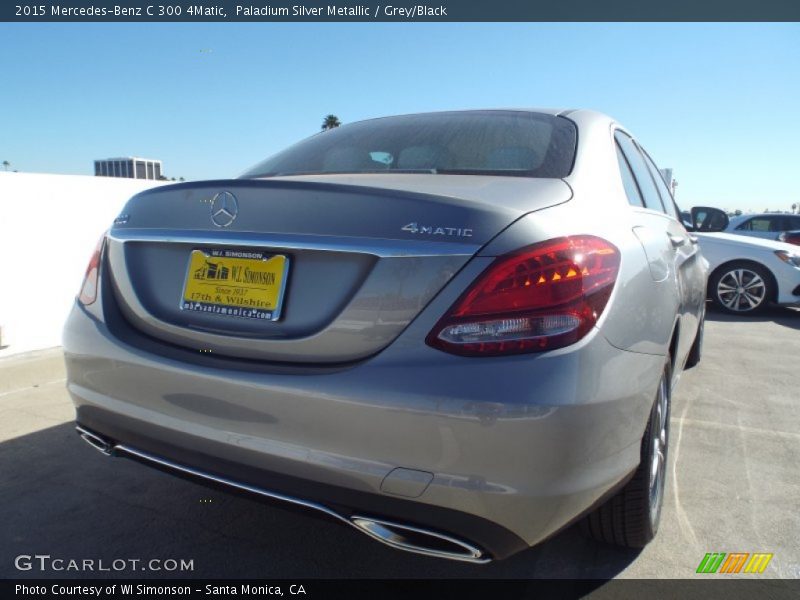 Paladium Silver Metallic / Grey/Black 2015 Mercedes-Benz C 300 4Matic