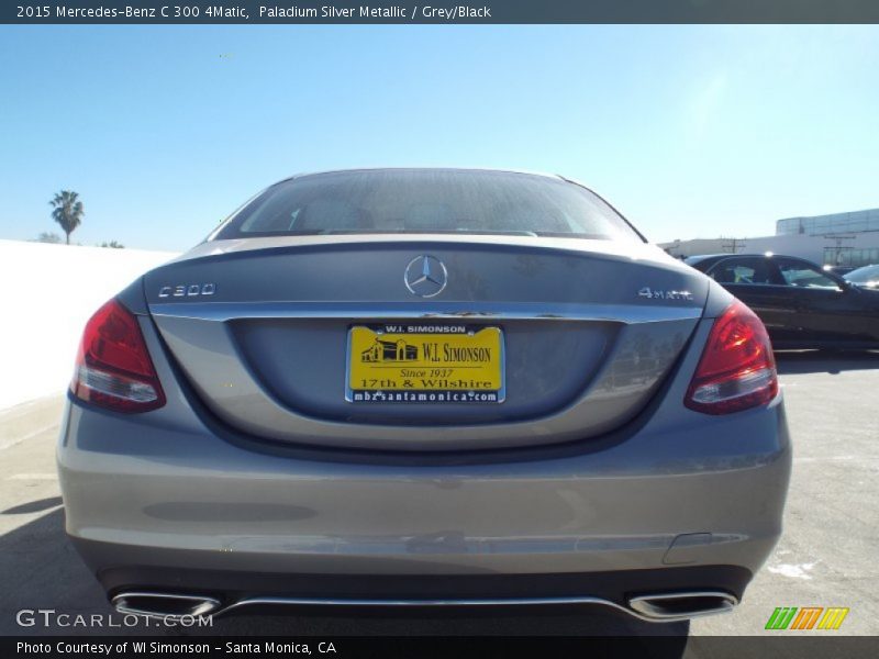 Paladium Silver Metallic / Grey/Black 2015 Mercedes-Benz C 300 4Matic