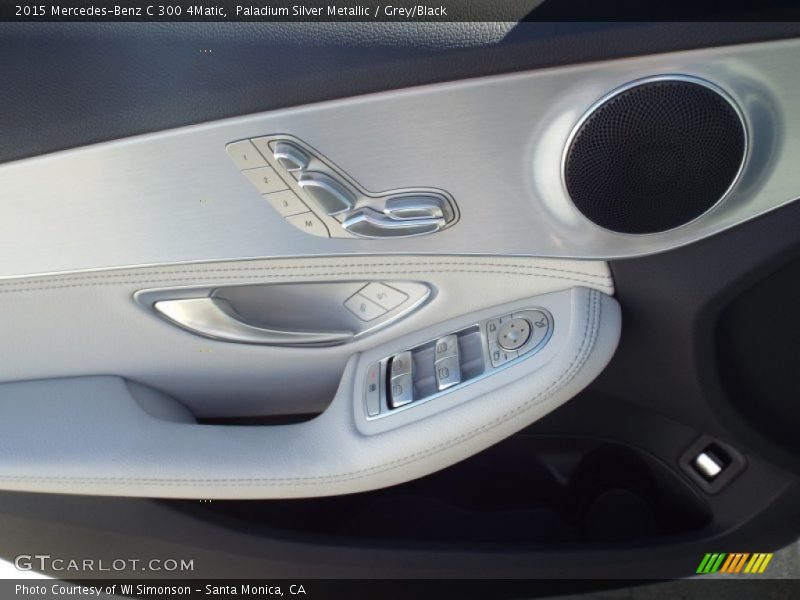 Paladium Silver Metallic / Grey/Black 2015 Mercedes-Benz C 300 4Matic