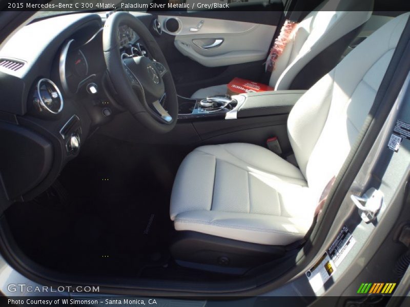 Paladium Silver Metallic / Grey/Black 2015 Mercedes-Benz C 300 4Matic