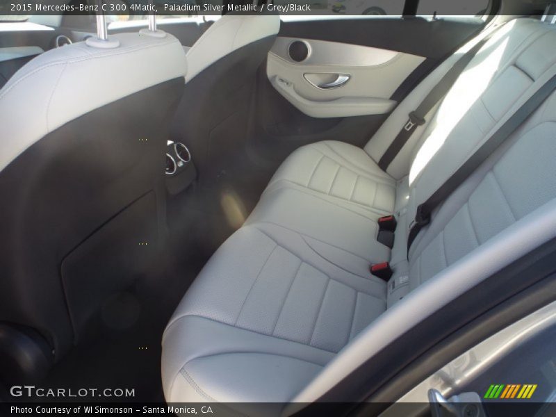 Paladium Silver Metallic / Grey/Black 2015 Mercedes-Benz C 300 4Matic