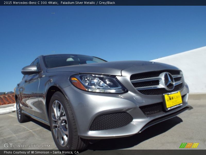 Paladium Silver Metallic / Grey/Black 2015 Mercedes-Benz C 300 4Matic