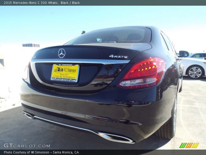 Black / Black 2015 Mercedes-Benz C 300 4Matic