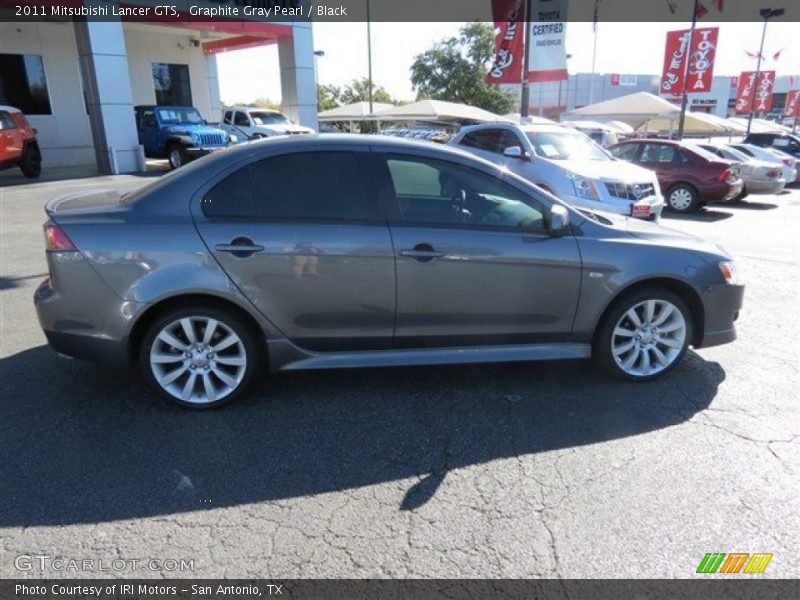 Graphite Gray Pearl / Black 2011 Mitsubishi Lancer GTS