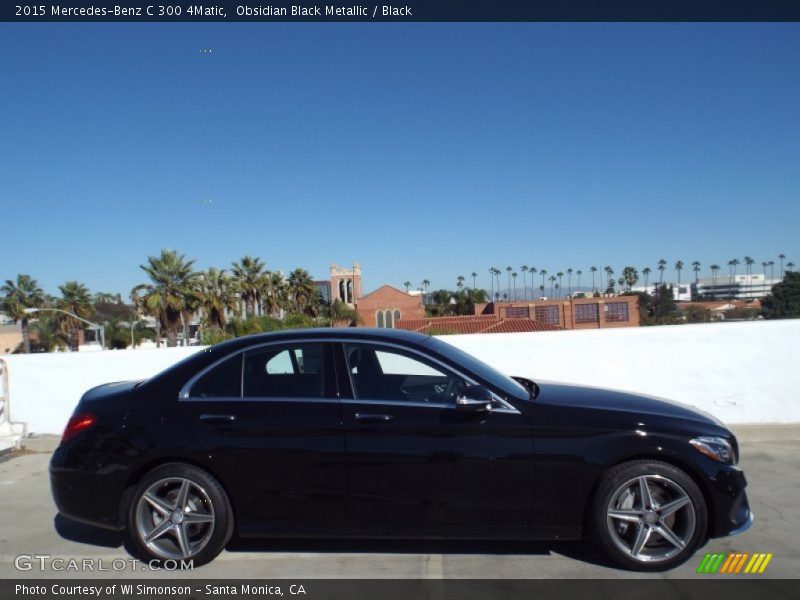 Obsidian Black Metallic / Black 2015 Mercedes-Benz C 300 4Matic