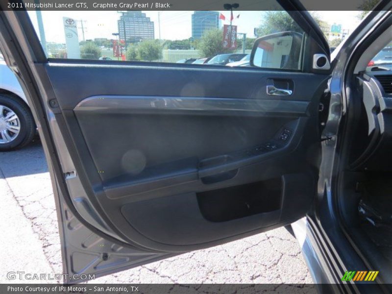 Graphite Gray Pearl / Black 2011 Mitsubishi Lancer GTS