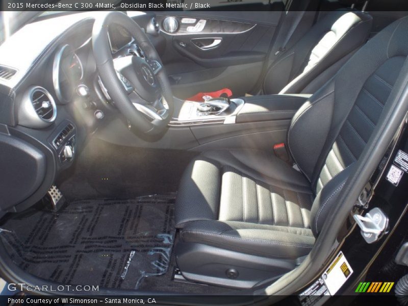 Obsidian Black Metallic / Black 2015 Mercedes-Benz C 300 4Matic