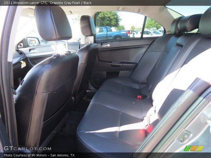 Graphite Gray Pearl / Black 2011 Mitsubishi Lancer GTS