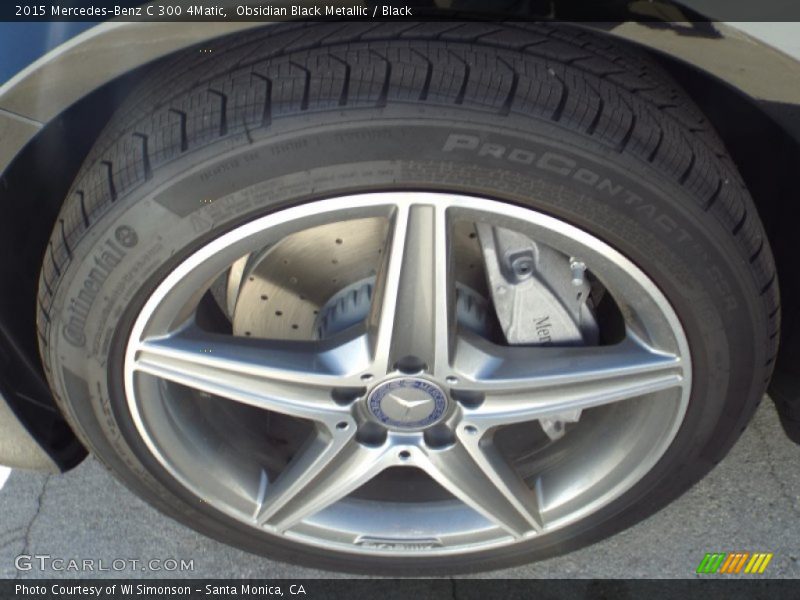 Obsidian Black Metallic / Black 2015 Mercedes-Benz C 300 4Matic