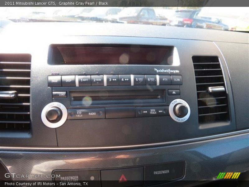 Graphite Gray Pearl / Black 2011 Mitsubishi Lancer GTS