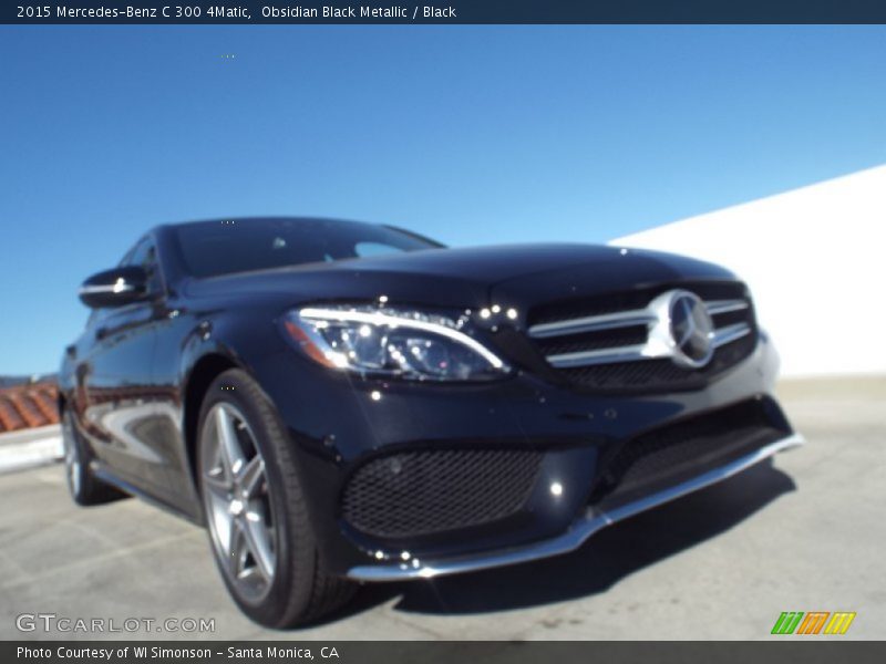 Obsidian Black Metallic / Black 2015 Mercedes-Benz C 300 4Matic