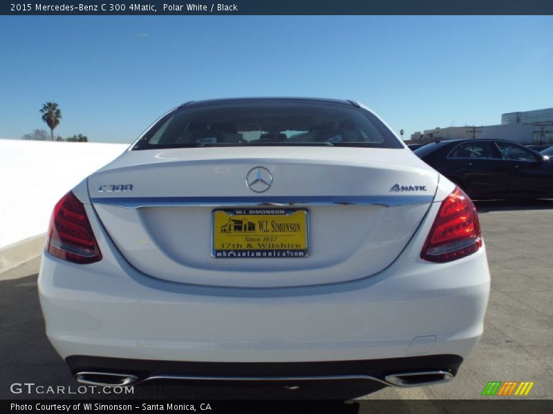 Polar White / Black 2015 Mercedes-Benz C 300 4Matic