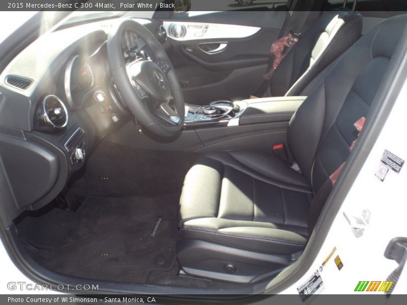 Polar White / Black 2015 Mercedes-Benz C 300 4Matic
