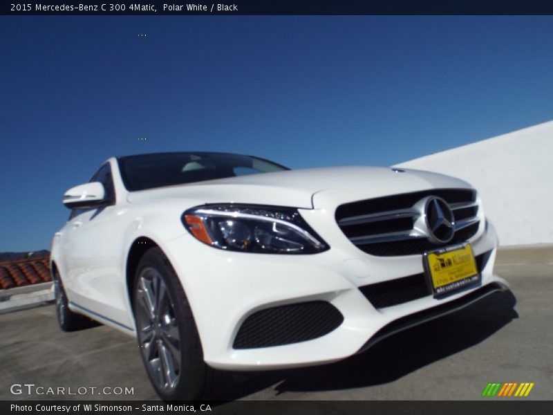 Polar White / Black 2015 Mercedes-Benz C 300 4Matic