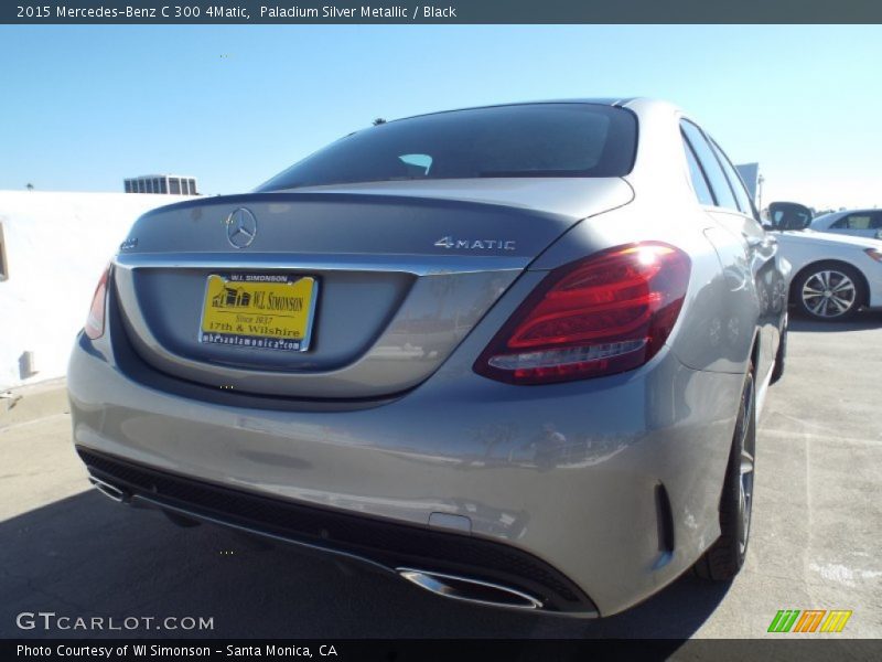 Paladium Silver Metallic / Black 2015 Mercedes-Benz C 300 4Matic