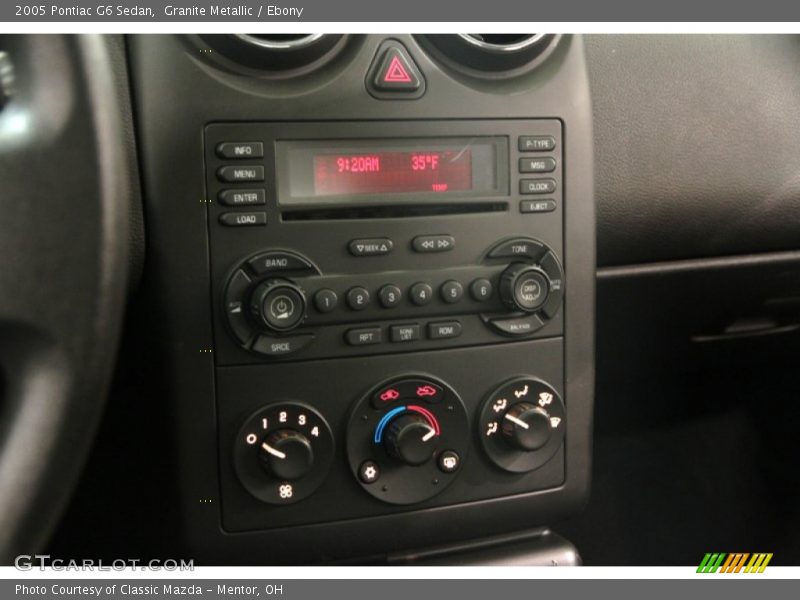 Controls of 2005 G6 Sedan