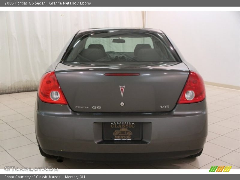 Granite Metallic / Ebony 2005 Pontiac G6 Sedan